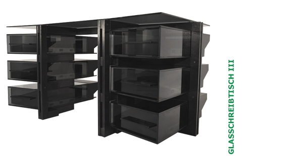 Glasatelier Schönefled - Glasschreibtisch III - Glaser München